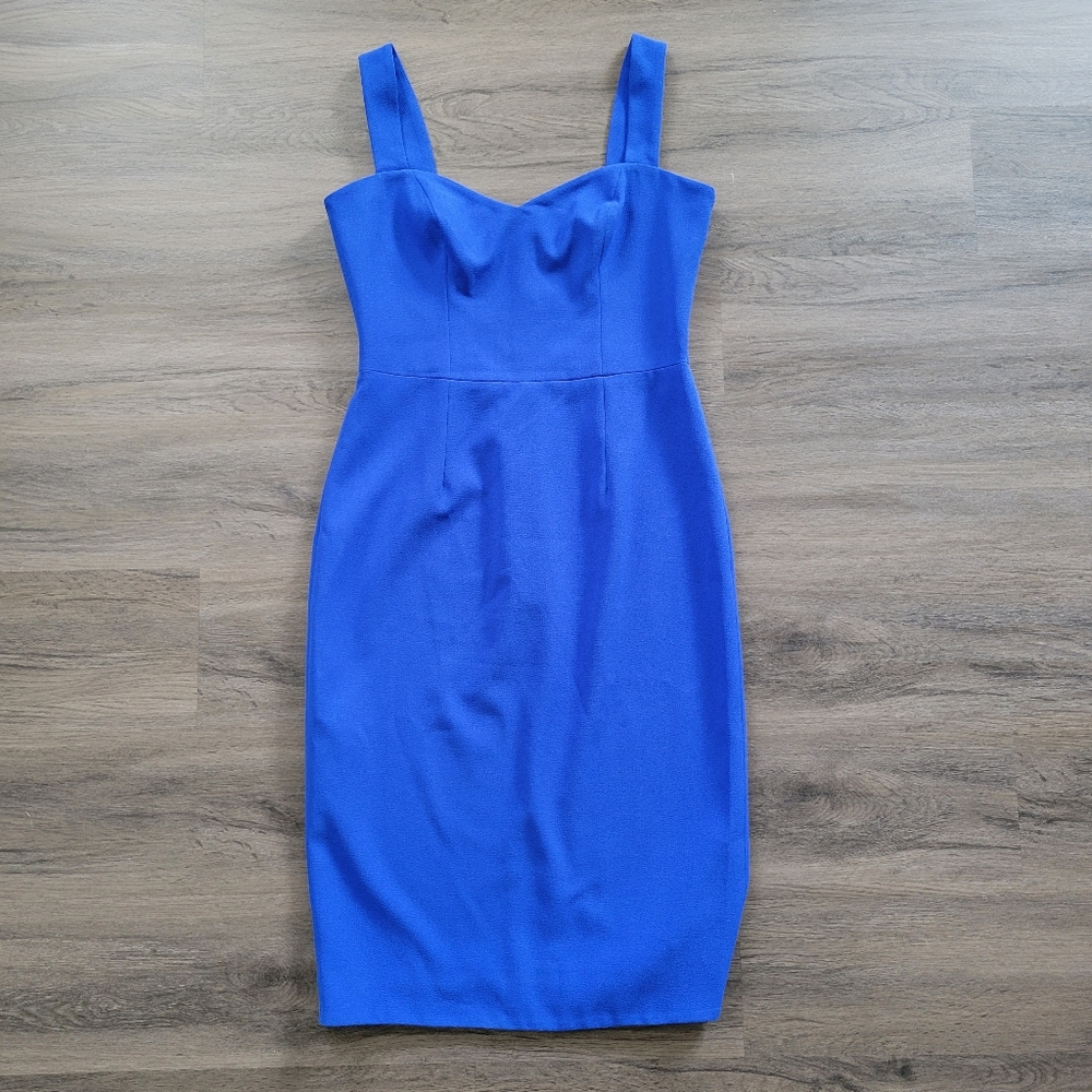 Dress the Population Electric Blue Nicole Midi Dress Size Large - Picture 5 of 14
